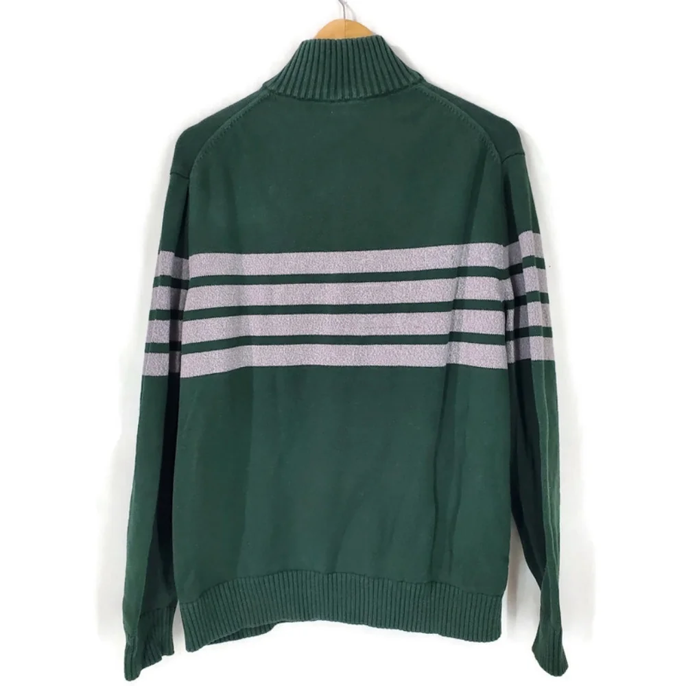 Gap Men’s 1/4 Zip Pullover Rugby Knit Cotton Striped Sweater Size XXL - Picture 3 of 7